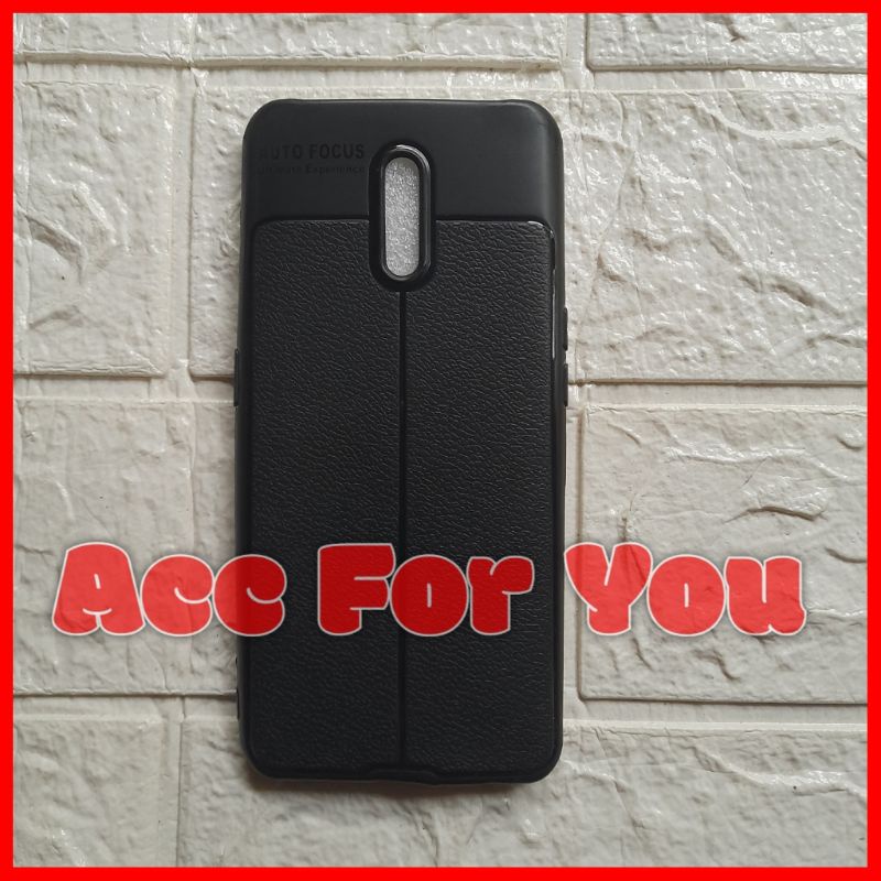 Soft Case Oppo Reno ( 6.4" ) Softcase Auto Focus Casing Cover Jelly Case Carbon Black Silikon Gradas