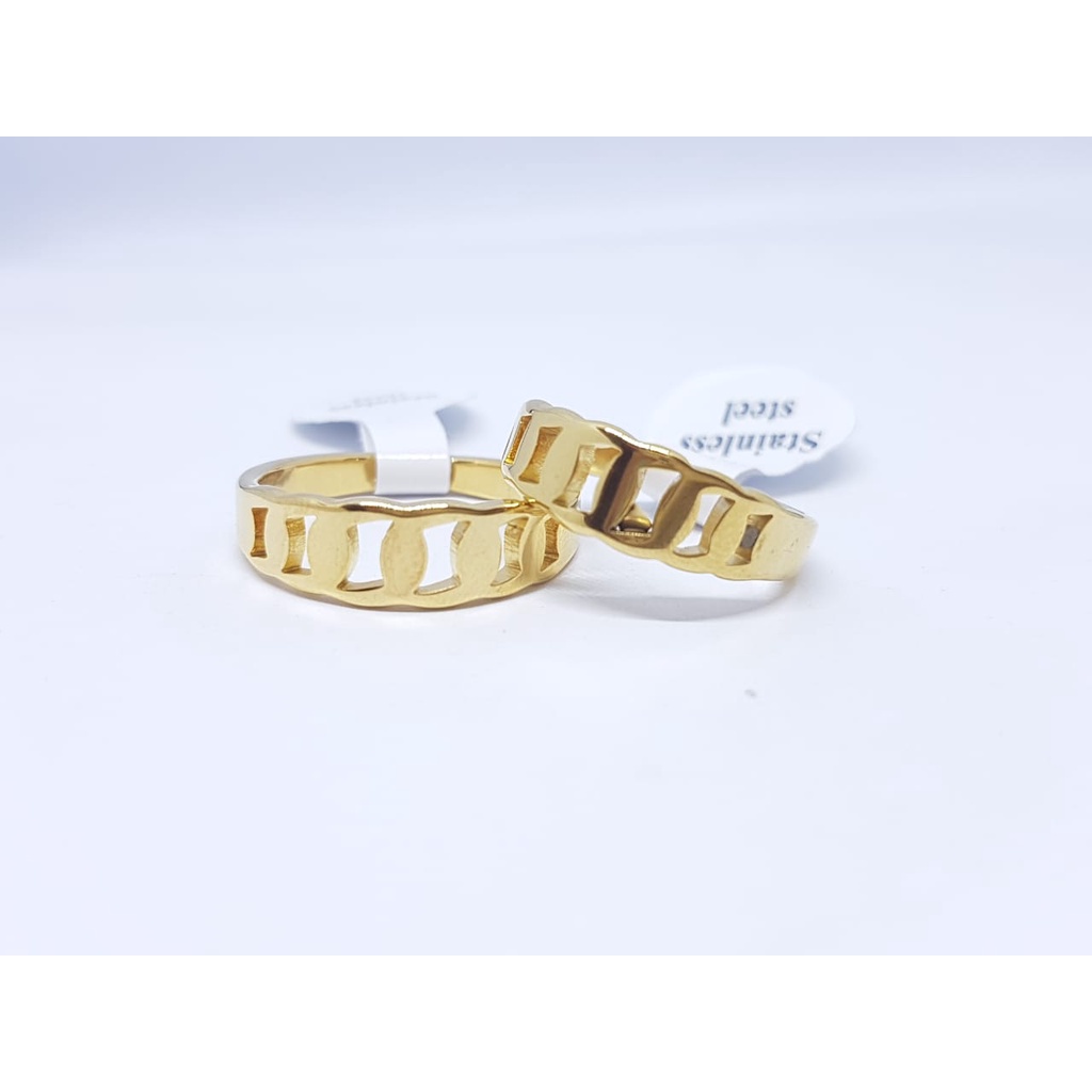 Cincin Couple Titanium ANTI KARAT SELAMANYA PGM CT144 (SATUAN)