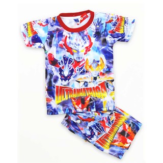 Setelan Anak Ultraman Taiga baju celana  anak gambar  