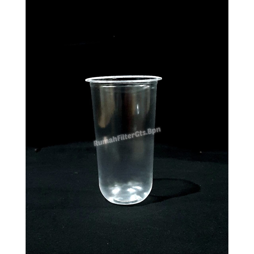 GELAS CUP PLASTIK OVAL 22 OZ ( ISI 50 ) / GELAS CUP OVAL 22 OZ