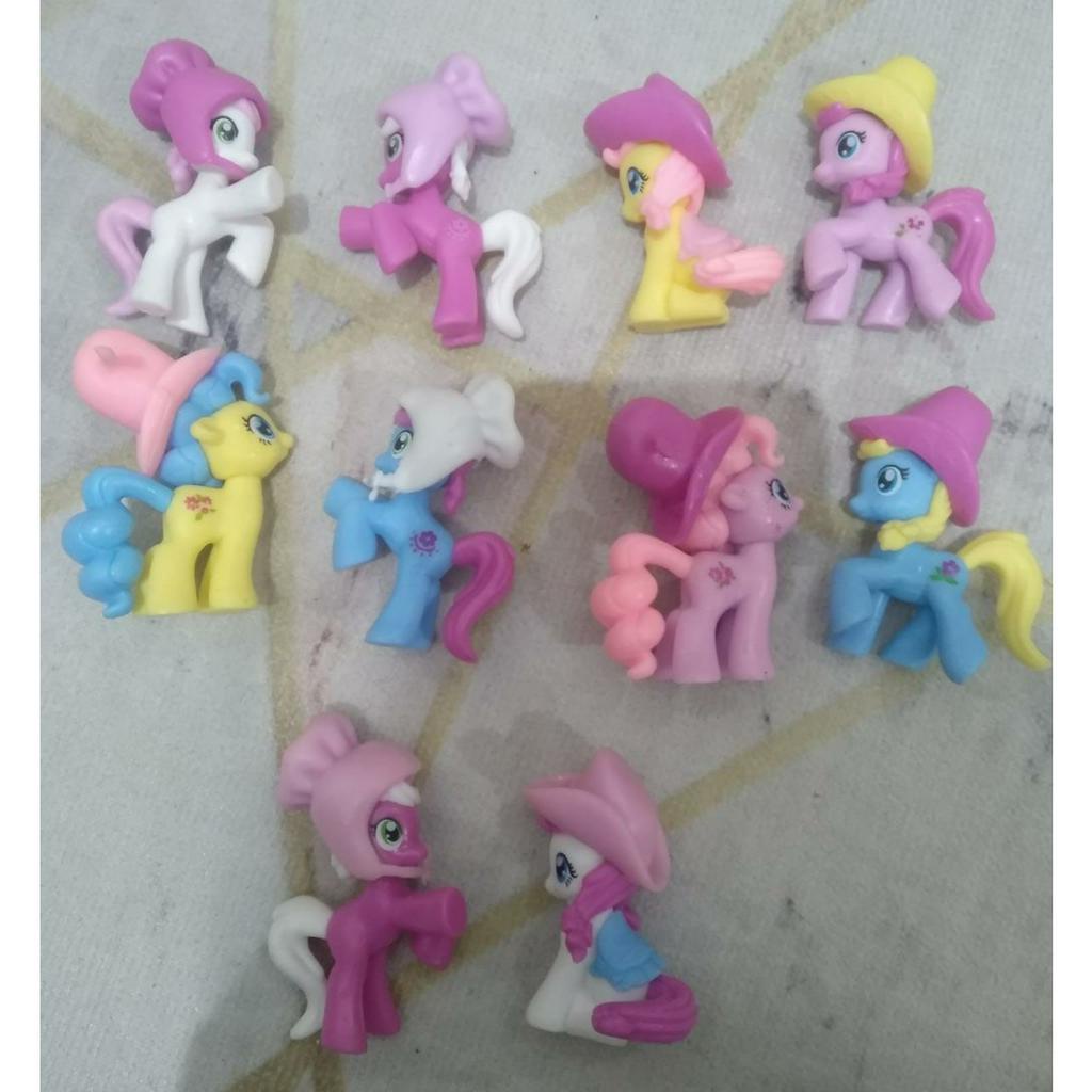 Set Mainan Little Pony Bertopi (10 Pcs)