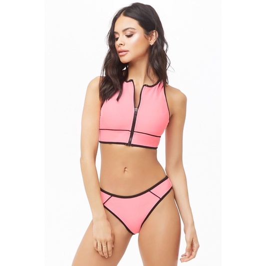 F21 Bikini Zip Front