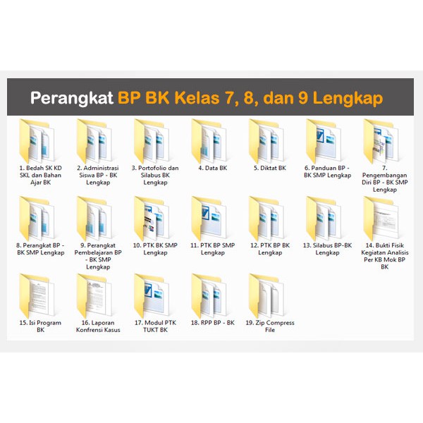 Perangkat Administrasi Bp Bk Lengkap Shopee Indonesia