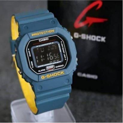 NEW !!! JAM TANGAN PRIA GSHOCK CASIO DW 5600 2WARNA TIMBAL BALIK