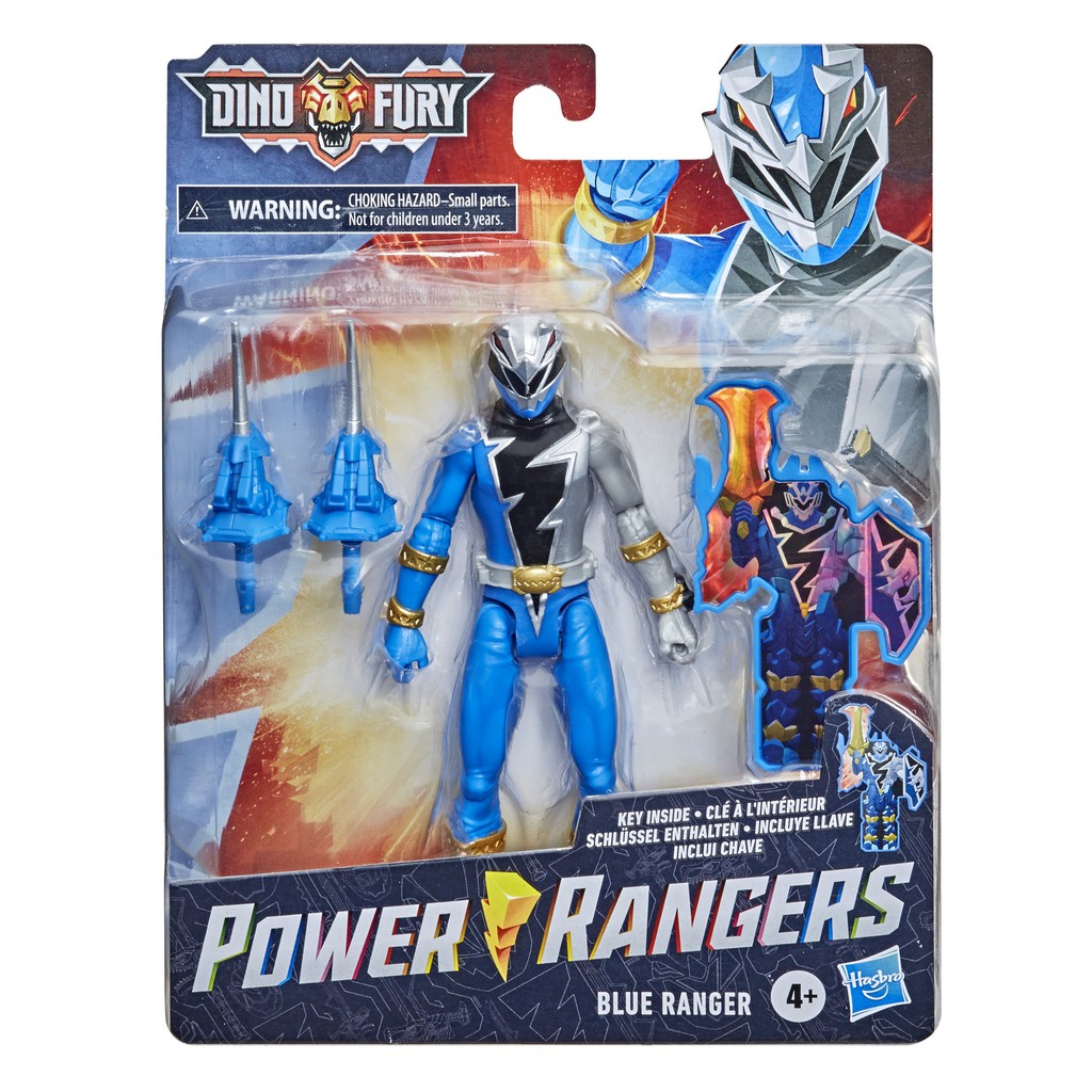 Power Rangers Dino Fury 6-Inch Blue Ranger Action Figure | Shopee Indonesia