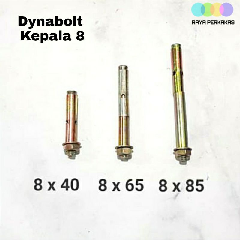 Dynabolt Kepala 8  | Dynabolt Ukuran 8x40 8x65 8x85