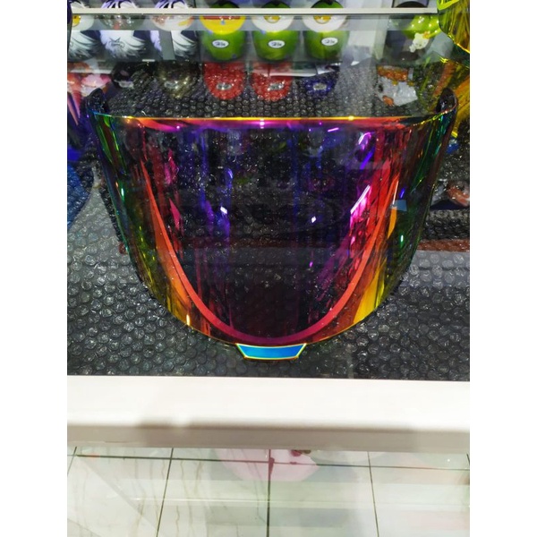 kaca helm kyt ttc iridium purple | flat visor tt corse