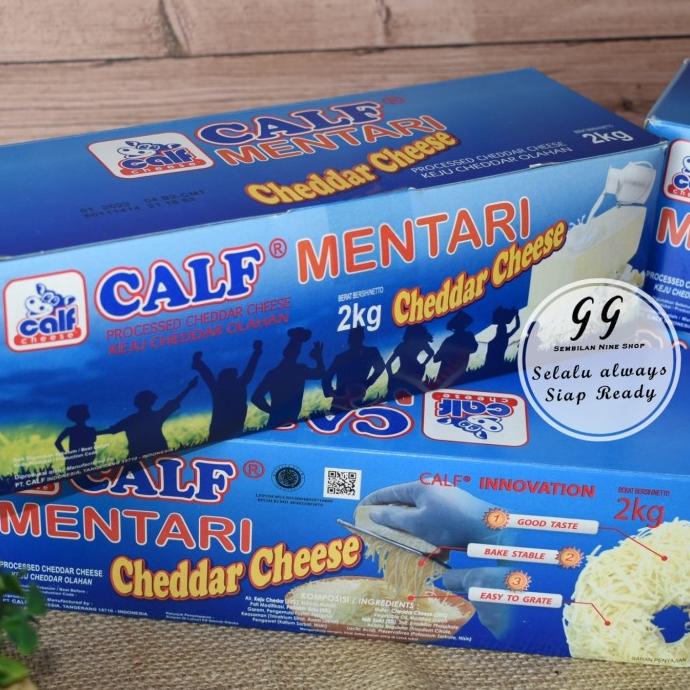 

BISA BAYAR DITEMPAT Keju CALF MENTARI CHEDDAR Cheese 2 KG