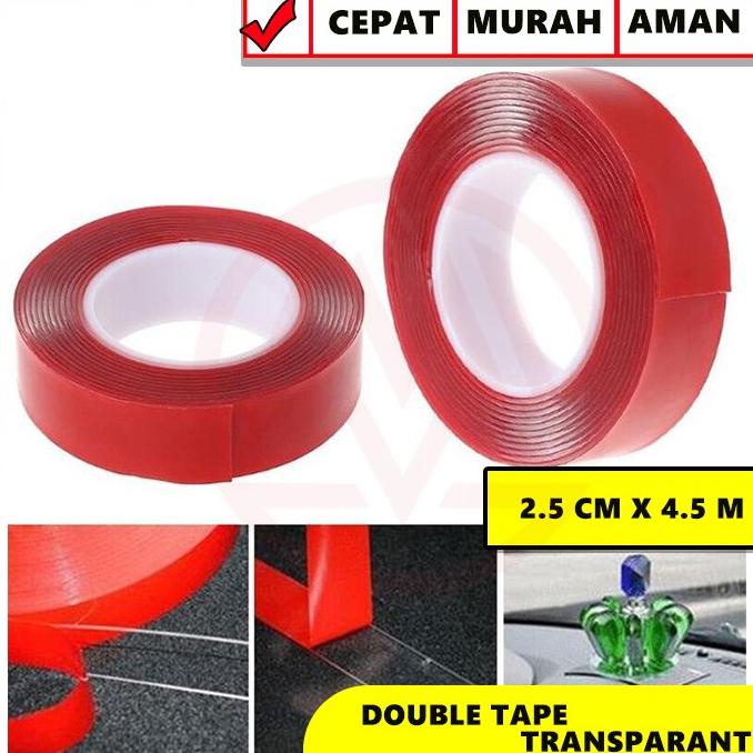 

DOUBLE TAPE 3M BENING CLEAR TEBAL IMPORT 2.5CM X 4.5METER modmark98 dijamin