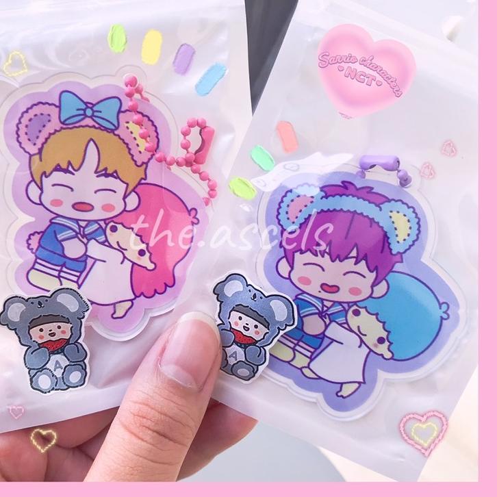 Sudah READY.. [Ready Stock] NCT x Sanrio Unofficial Gantungan Kunci Keyring Keychain | Gantungan Kun