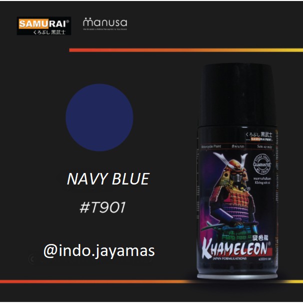 Cat Semprot / Aerosol Samurai Paint Khameleon Navy Blue T901 Bunglon Biru Navy T901