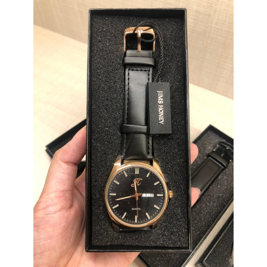 JIMS HONEY 8197  jam tangan pria analog jimshoney cowok branded murah ori elegan quartz keren c7a5