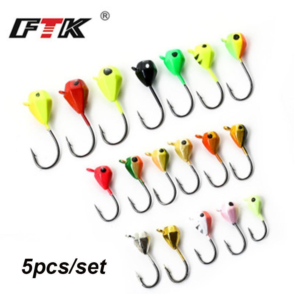 Top 5PCS/Lot Musim Dingin Es Memancing Memikat Kualitas Tinggi Buatan Walleye AD-Sharp