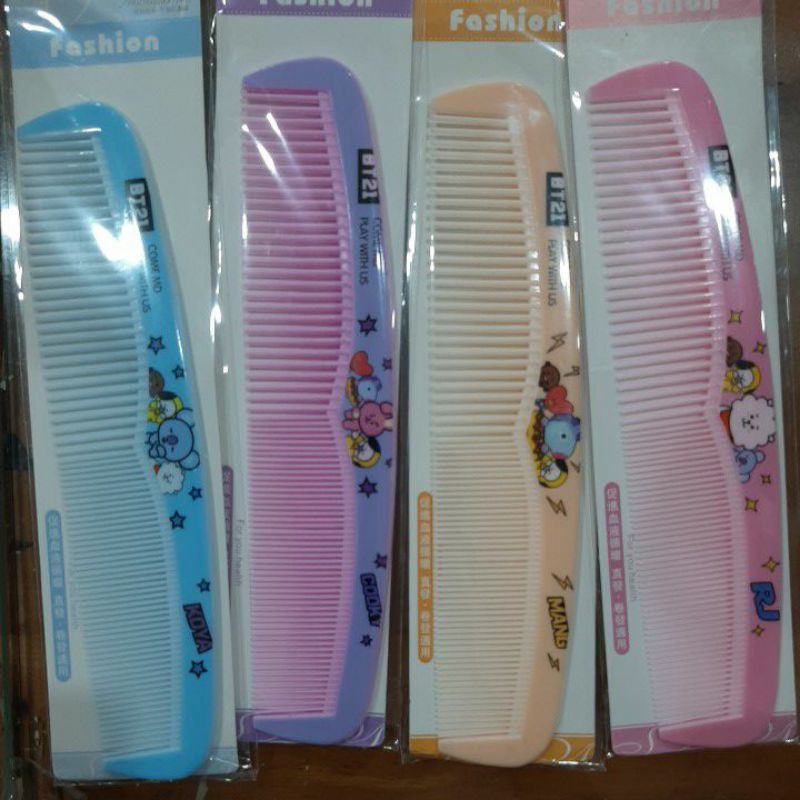 Sisir Rambut BTS BT21 Karakter Lucu Model Panjang