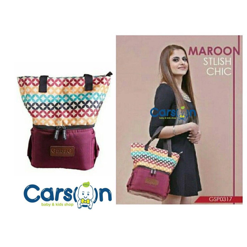 Coolerbag Gabag Maroon / Gabag Cooler Bag Maroon /Tas Asi Gabag Maroon