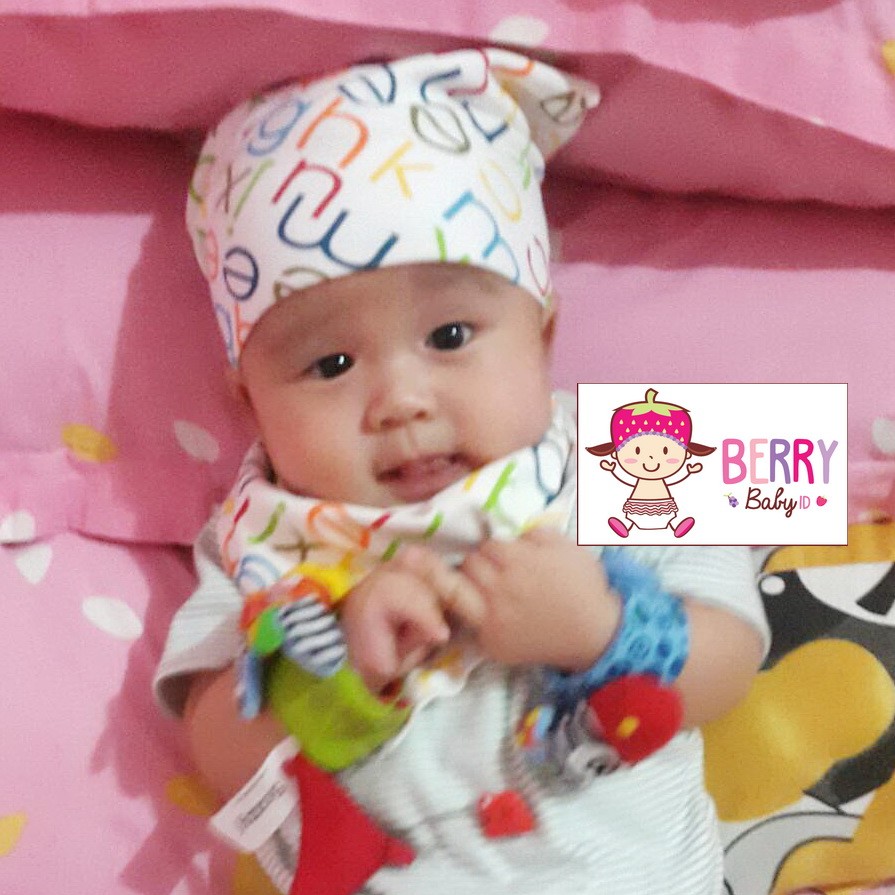 Berry Mart Slabber Bandana Katun Bib Celemek Makan Bayi 100% Katun Berry Mart