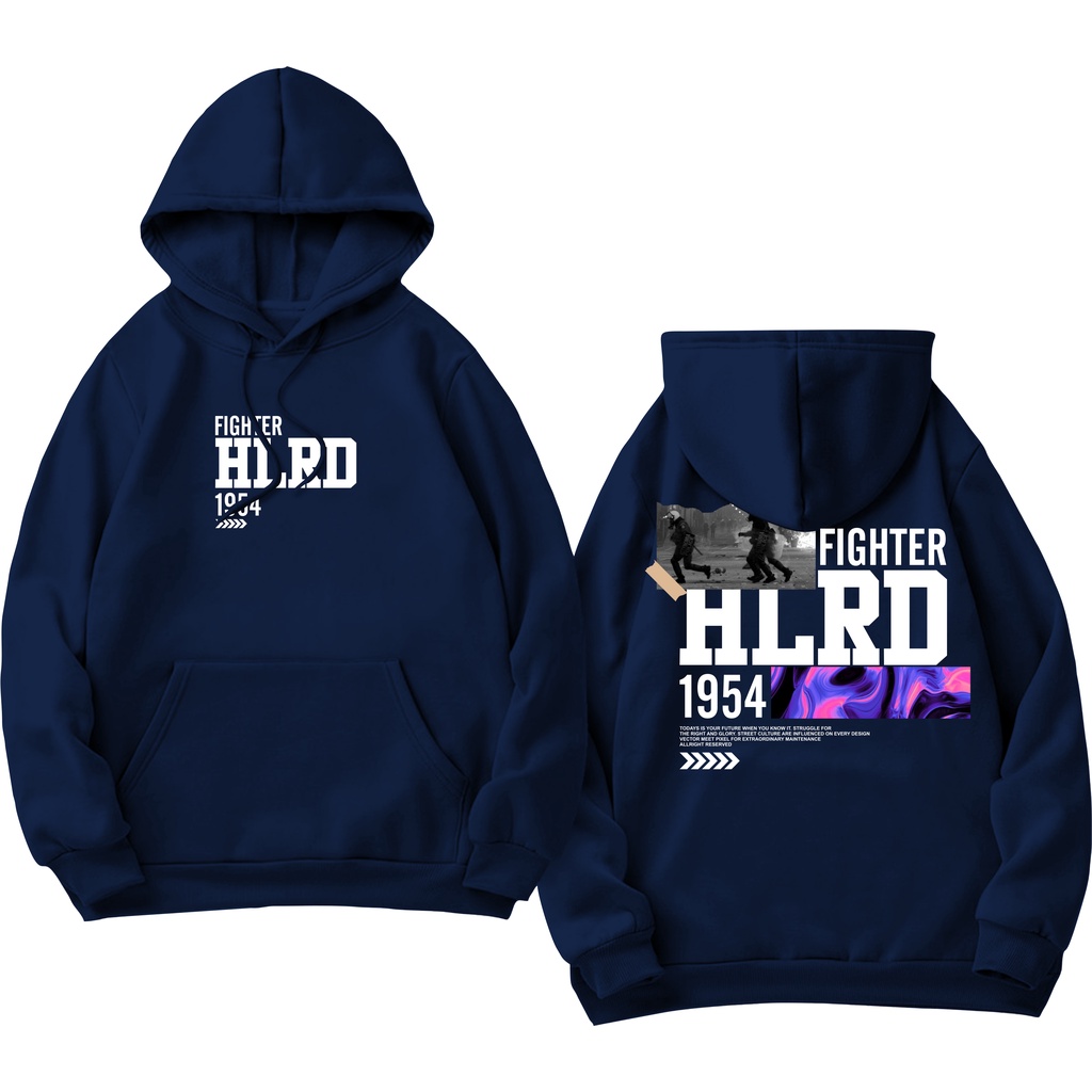 Holyrider Jumper Hoodie Fighter 1954 II Sweater Hoodie HLRD Sablon DTF Fleece Cotton M-XXL (Pria &amp; Wanita) Free stiker&amp;Gantungan Kunci