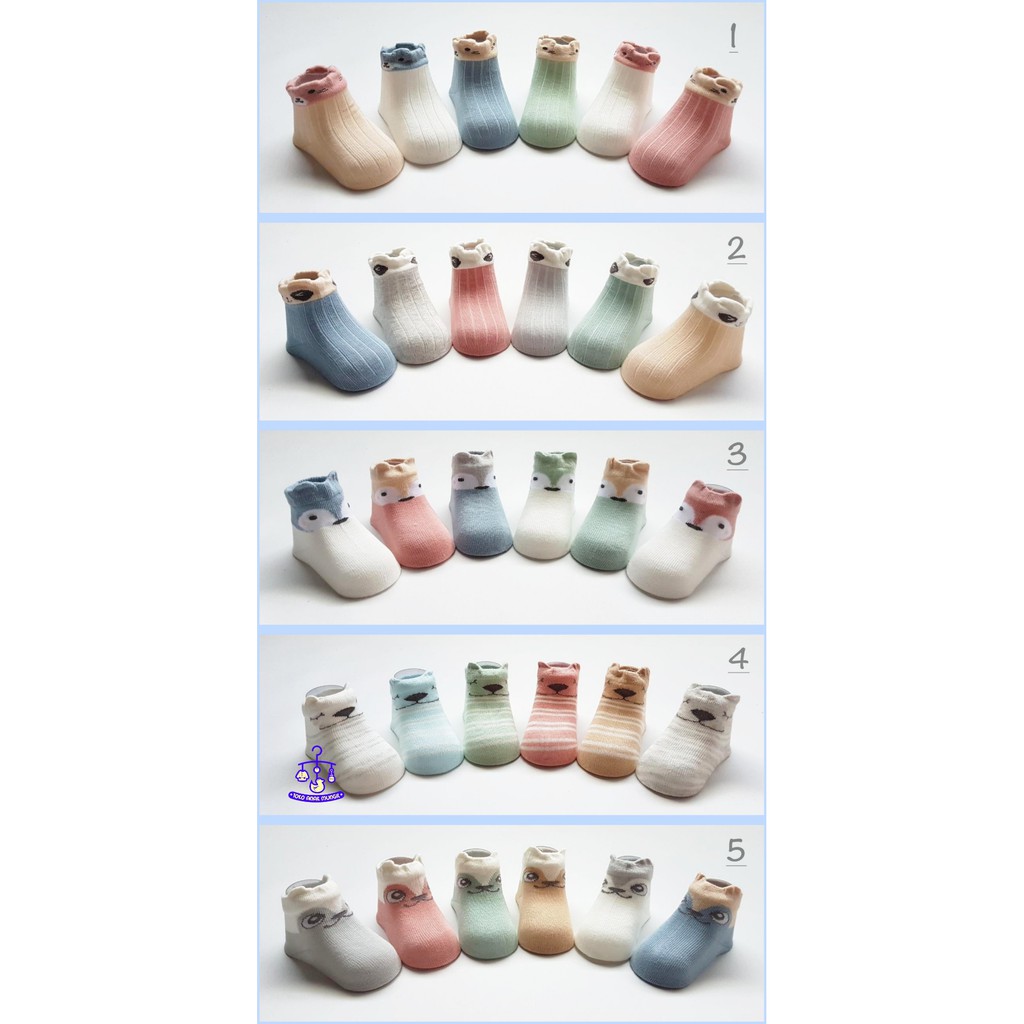 5 PASANG KAOS  KAKI  BAYI  5 IN 1 COLORFUL COTTON SOCKS 
