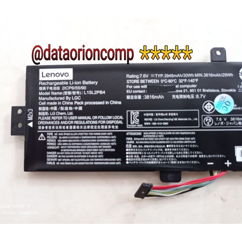 Baterai Battery Lenovo Ideapad 310-15IKB L15L2BP4