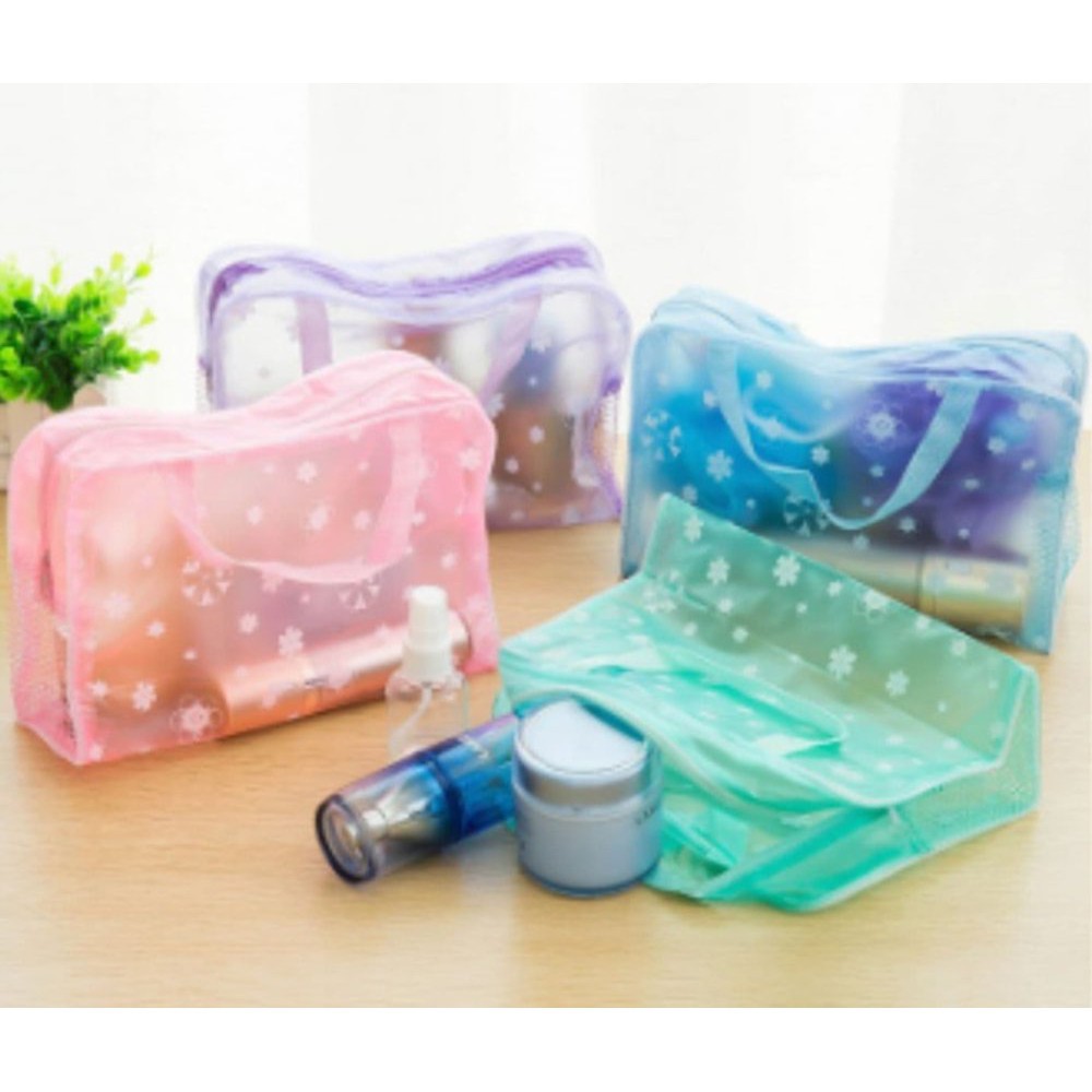 Tas Kosmetik Tempat Penyimpanan Alat Mandi / Tas Travel Anti Air Serbaguna