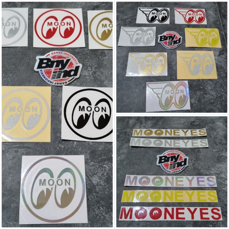 STICKER STIKER MOONEYES CUTTING