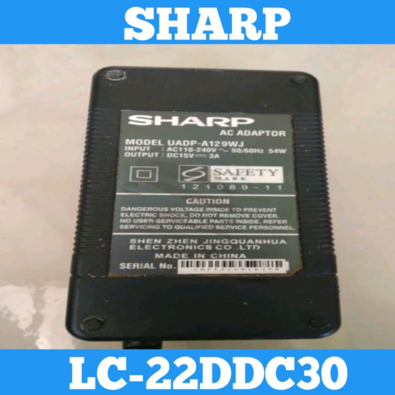 Adaptor TV SHARP LC-22DC30 Adaptor TV LED SHARP 22DC30 Adaptor TV SHARP AQUOS L22DC30