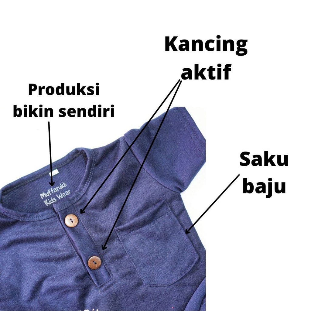 KIANO SET CELANA PANJANG AYO MENGAJI / BAJU ANAK SET UNISEX-2