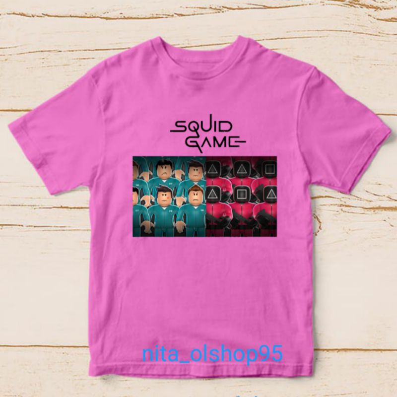 baju squad game baju roblox baju minicraft kaos anak