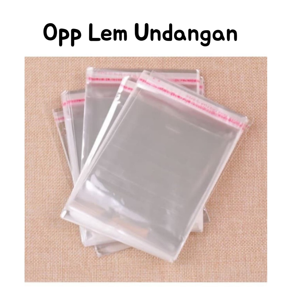 TERMURAH Plastik OPP Seal / Plastik Lem / OPP Baju / OPP Makanan Uk.9.5x22,10x22,10.5x22,11x22