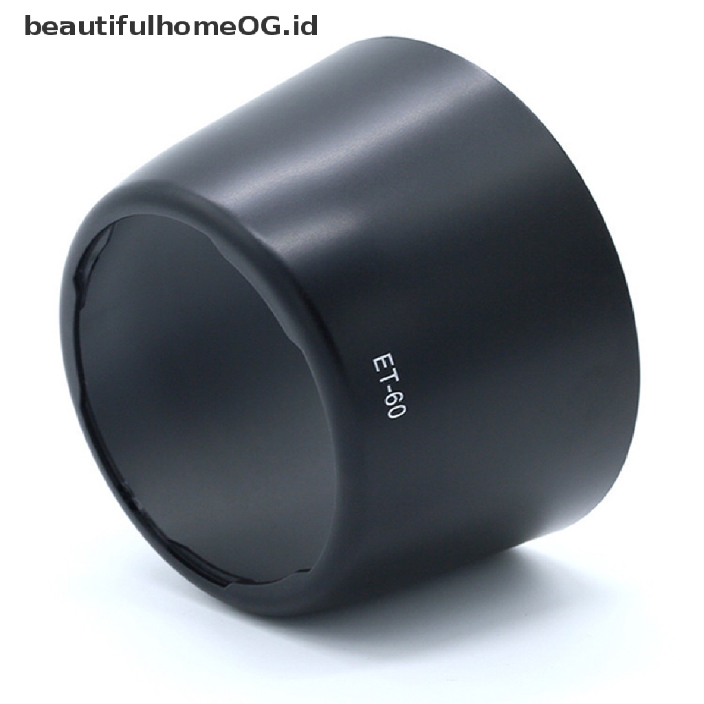 Et-60 ET60 Hood Lensa Pengganti Untuk EF 75-300mm 90-300mm 55-250mm f / 4.6