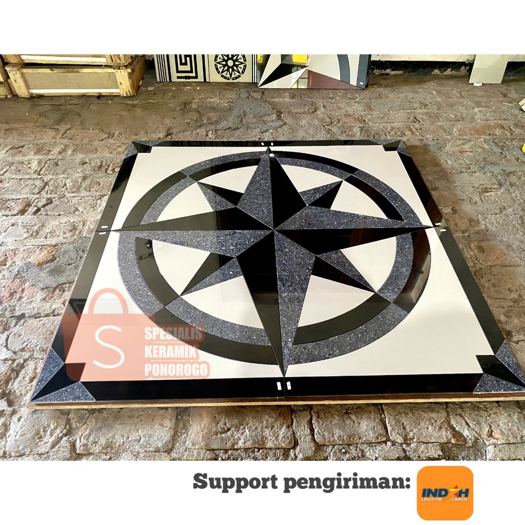 granit pola 60x60/120x120 full size morif bintang by spesialis keramik ponorogo