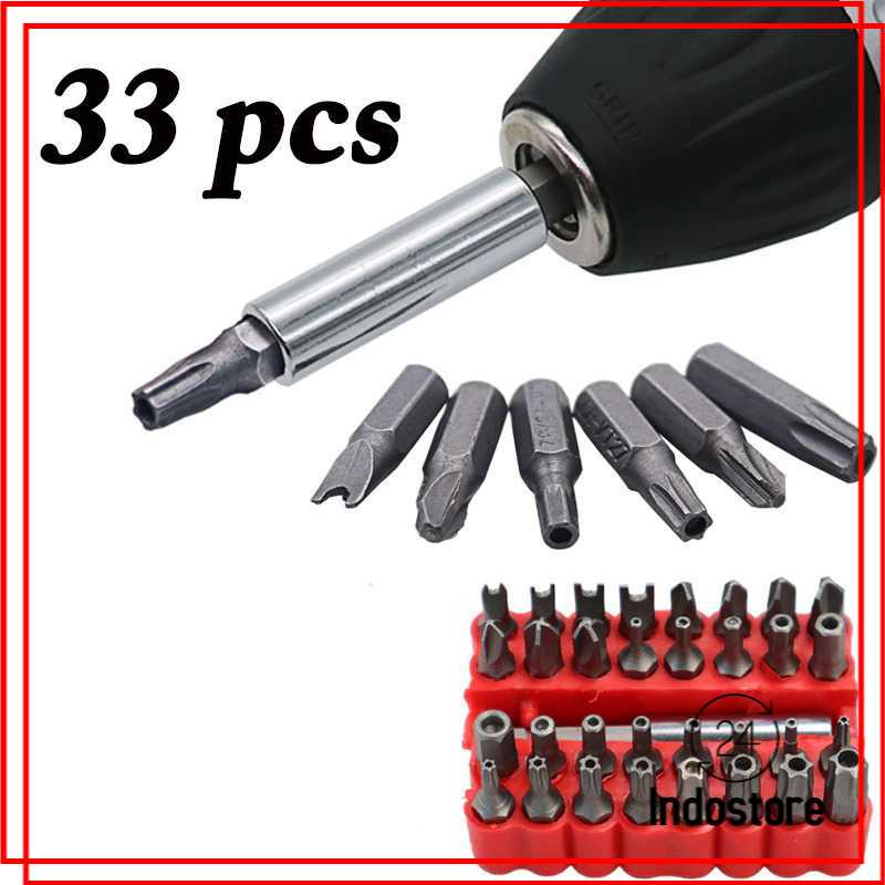 Kepala Mata Obeng Screwdriver Hollow Bit 33 PCS