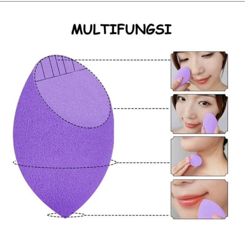 BRASOV Spons Bedak / Foundation | Sponge Puff Make Up Tools Kotak