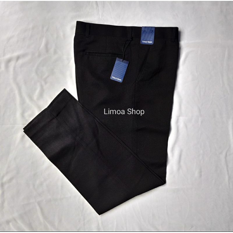 Celana Kerja Pria Formal STANLEY ADAMS Slim Fit Warna Coklat Kehitaman SA 02