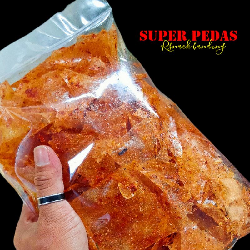 

Keripik kaca super pedas premium 500gr