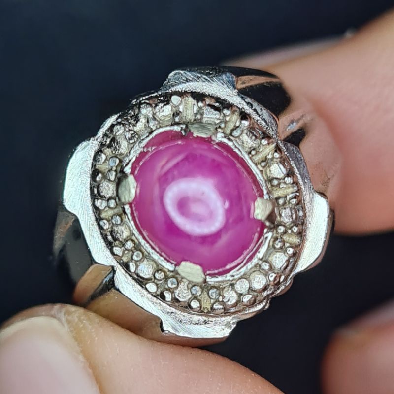 Natural Star Ruby 1.50ct Cincin Batu Mirah Delima RB864