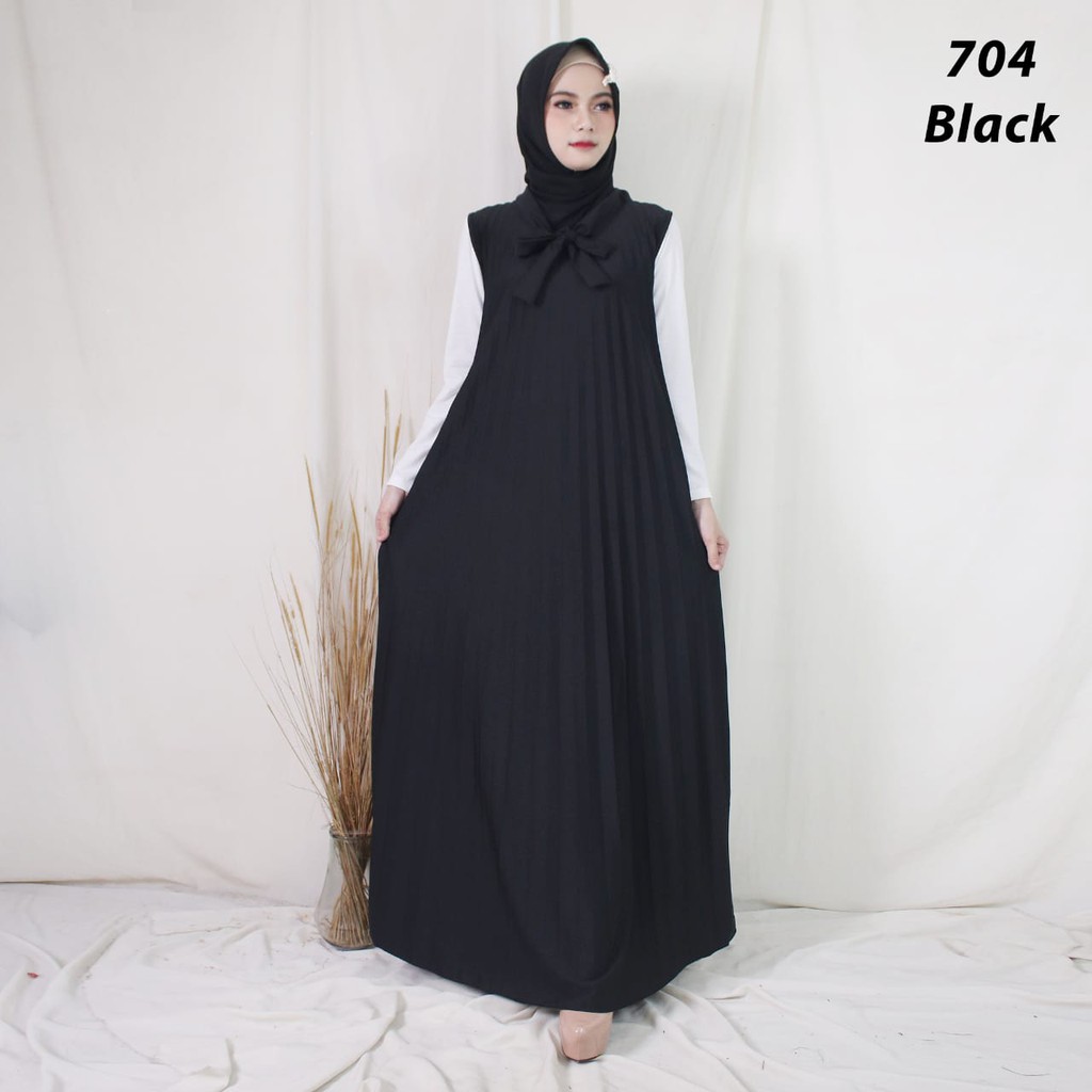 GAMIS PLISKET 704 MAXY DRESS PLISKET PRISKET PLEATED DRESS PLISKET MAYUNG FLOWY TANPA LENGAN