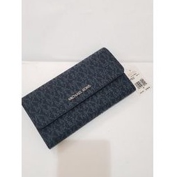 dompet MK jet set travel wallet sign emerald (navy)