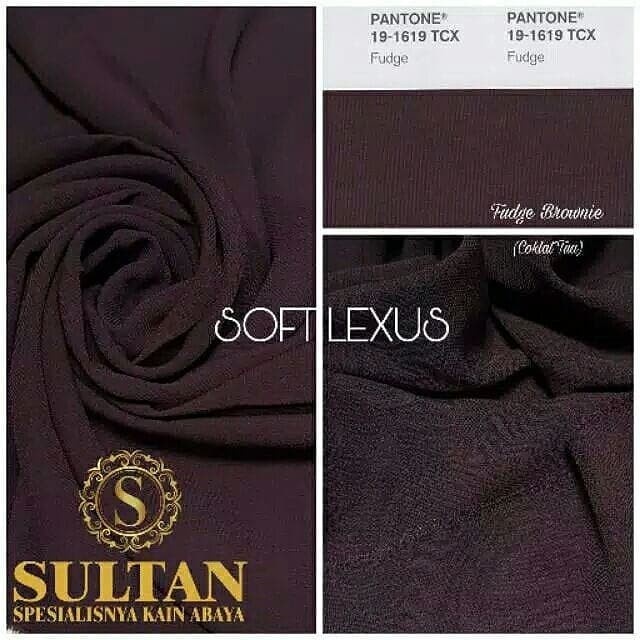 TERBARU     Soft Lexus Polos Warna Fudge Brownie Kain Abaya Sultan Kualitas Ekspor