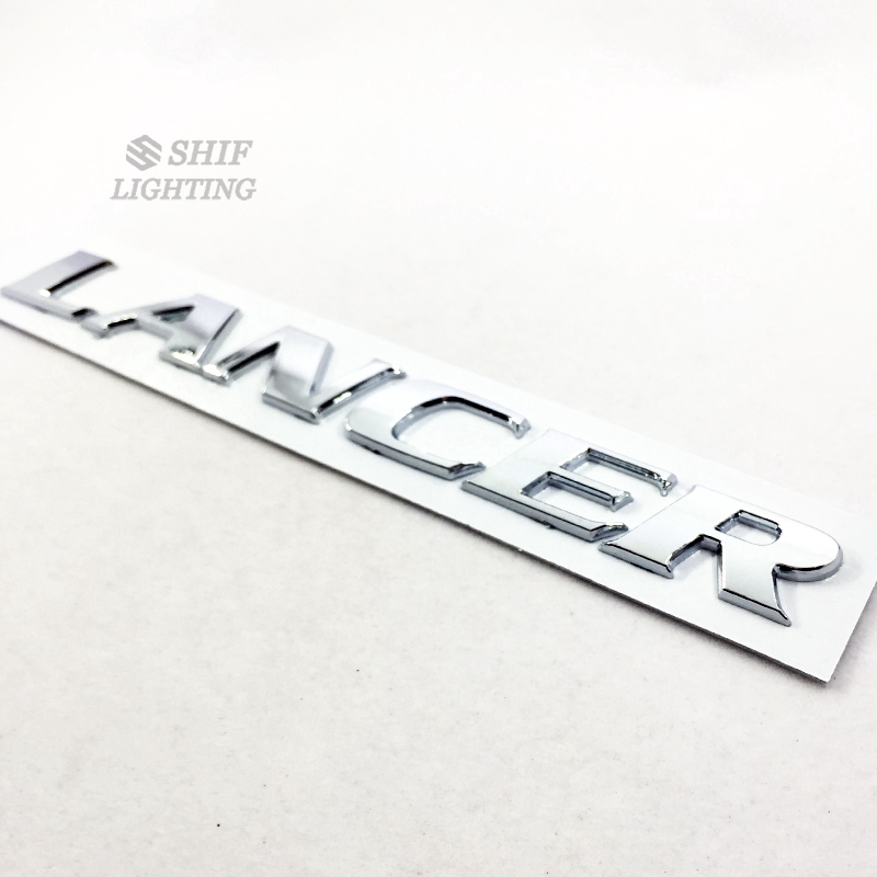 1pc Stiker Emblem Logo LANCER Bahan ABS Krom Untuk Bagasi Belakang Mobil MITSUBISHI LANCER