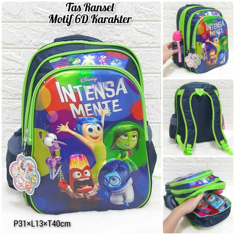 TAS RANSEL SEKOLAH TIMBUL KARAKTER TAS POLI TAS POKEMON