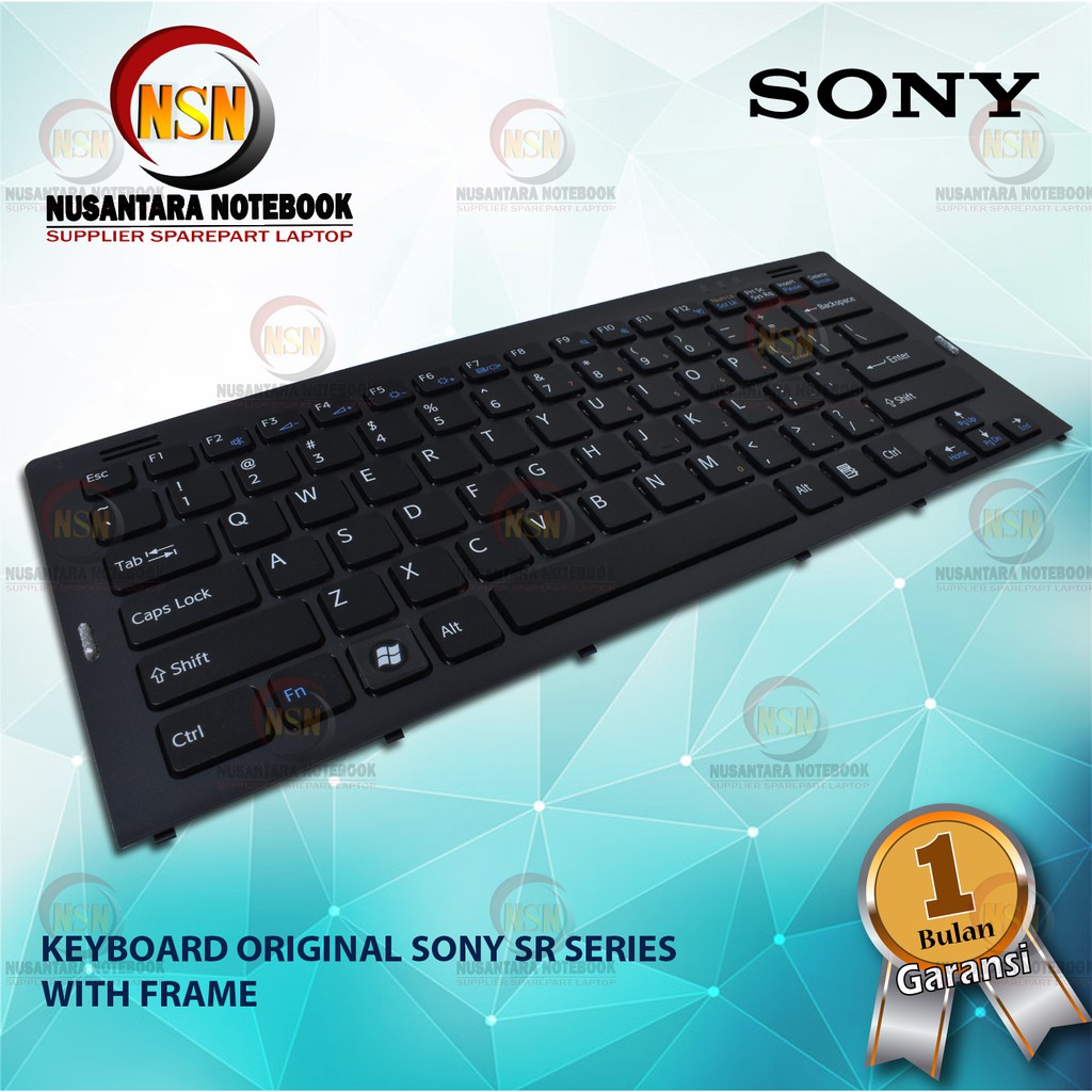 Keyboard Original Sony SR Series Black With Frame