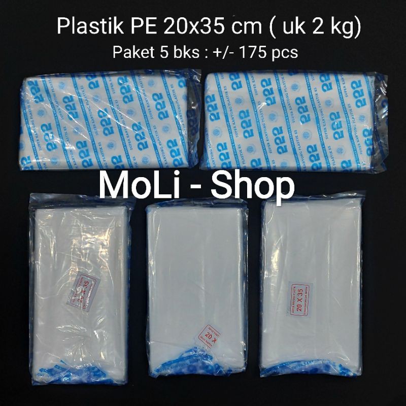 Kantong Plastik PE  (isi 5bks) , Plastik es/gula