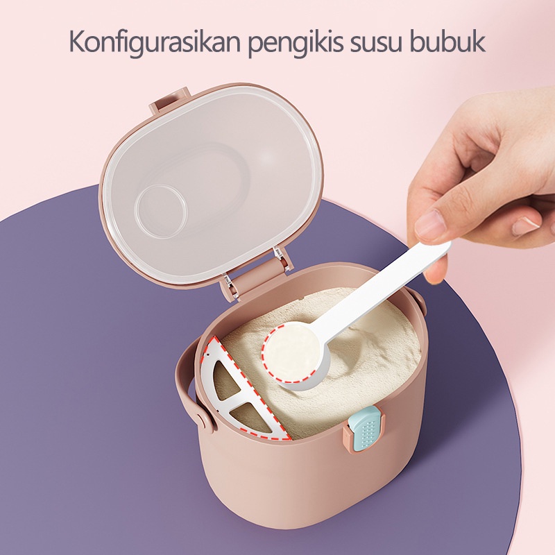 Tempat Kotak Penyimpanan Susu Bubuk bayi portabel kotak makanan pelengkap  L276