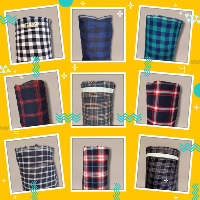 KAIN FLANEL KOTAK / KAIN KOTAK KOTAK BAHAN FLANEL