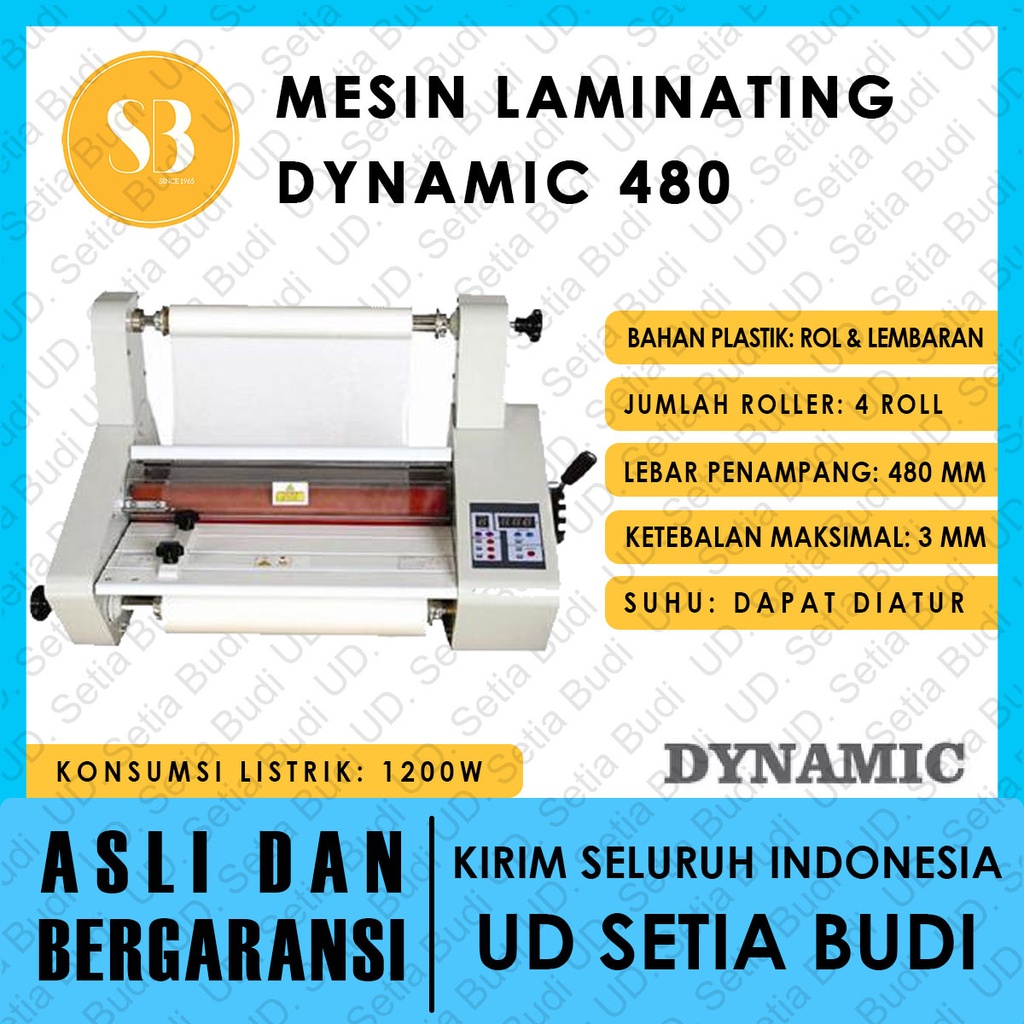 Mesin Laminating Dynamic 480 Roll Asli dan Bergaransi