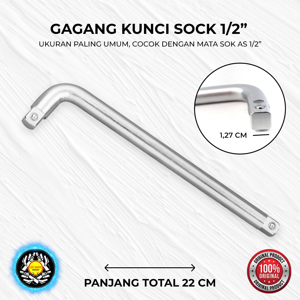 Jual GAGANG SOCK L MATA KUNCI SOK 1/2