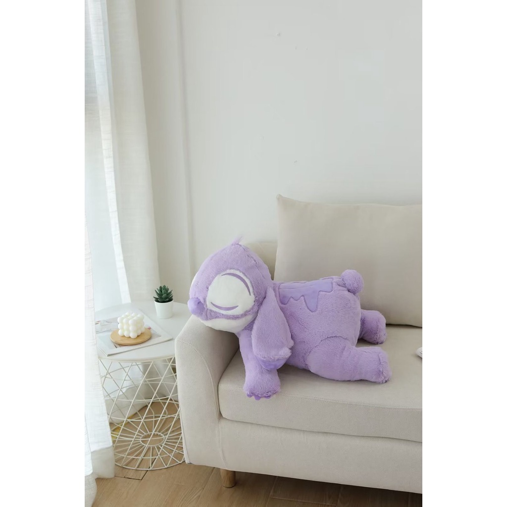 BONEKA LILO STITCH FLUFFY UNGU LILAC PURPLE PLUSH IMPOR