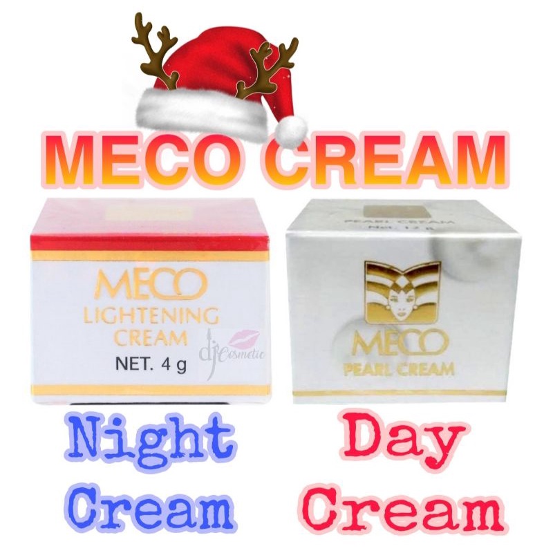 Meco Pearl Cream / Day Cream 12gr | Meco Lightening Cream / Night Cream 4gr