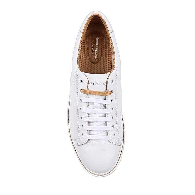 SEPATU SNEAKER KULIT HUSH PUPPIES WANITA ORIGINAL CASUAL PUTIH HW05